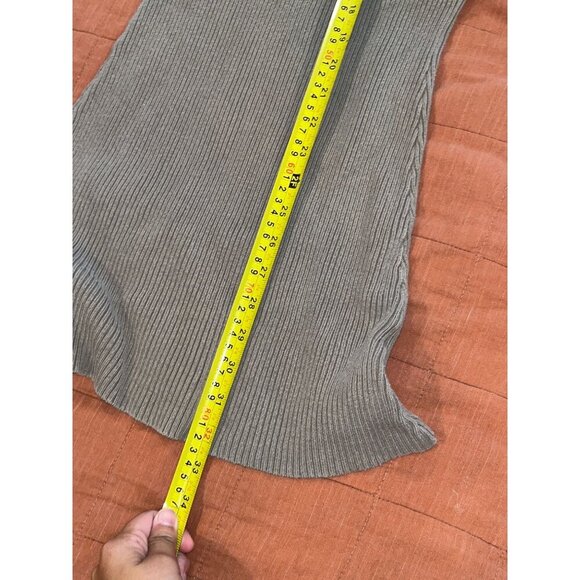 Urban Outfitters Tan Bodycon Ribbed Knit Short Sleeve Dress Medium Women - Picture 7 of 8